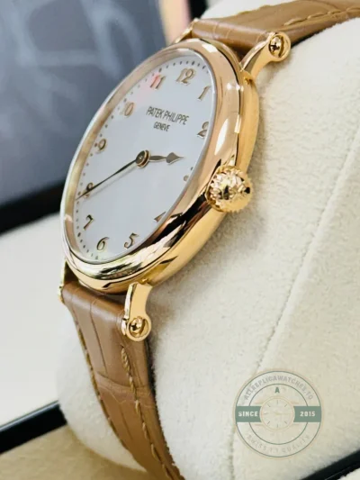 Replica Calatrava 7200R-001 Patek Philippe Ultra-thin mechanical self-winding movement. 34.6 mm, Rose gold