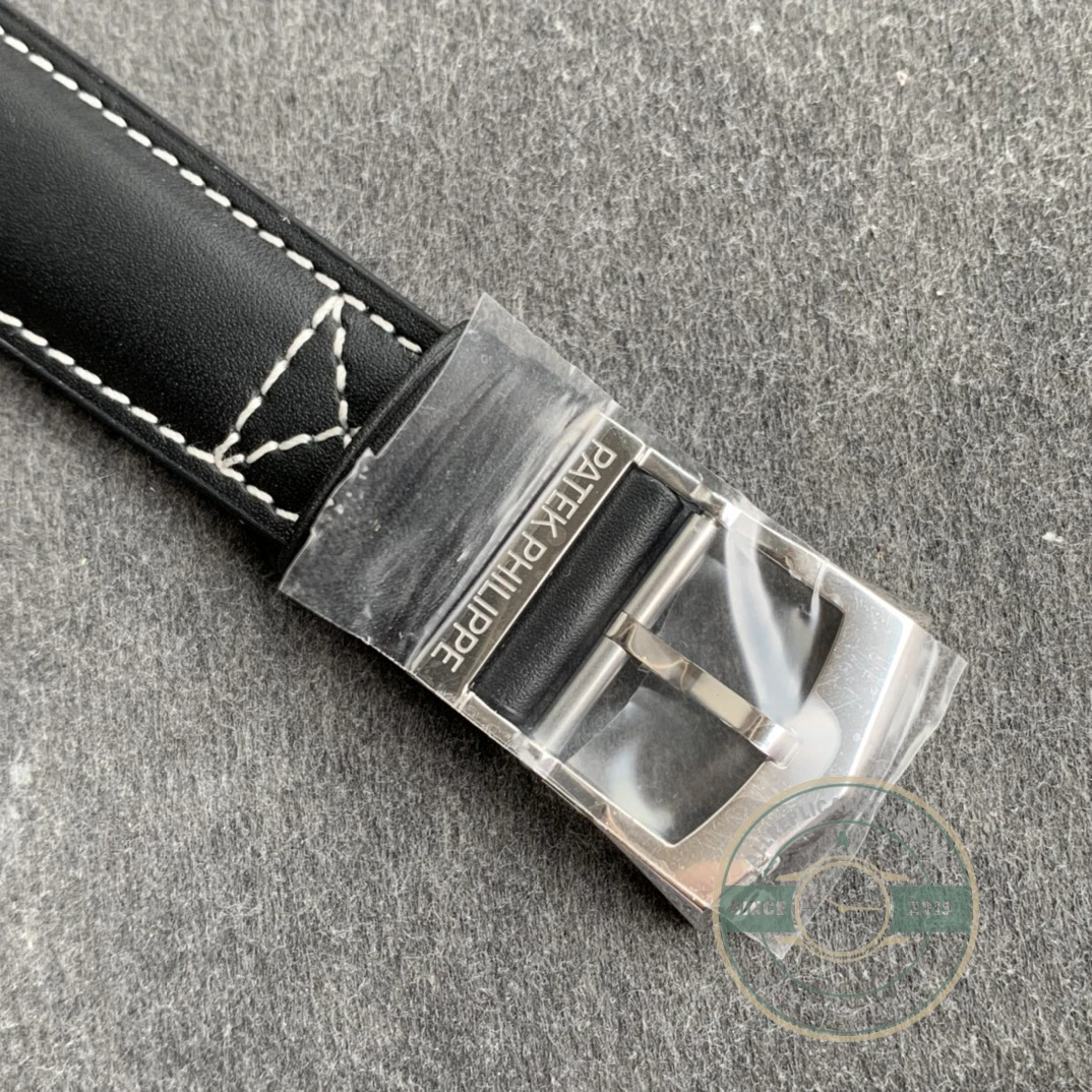 Replica Complications 5524G-001 Patek Philippe CALATRAVA PILOT TRAVEL TIME. 42 mm, White Gold, Black Dial