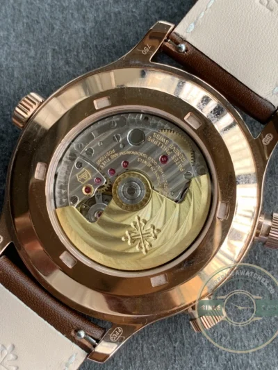 Replica Complications 5524R-001 Patek Philippe CALATRAVA PILOT TRAVEL TIME. 42 mm, Rose Gold