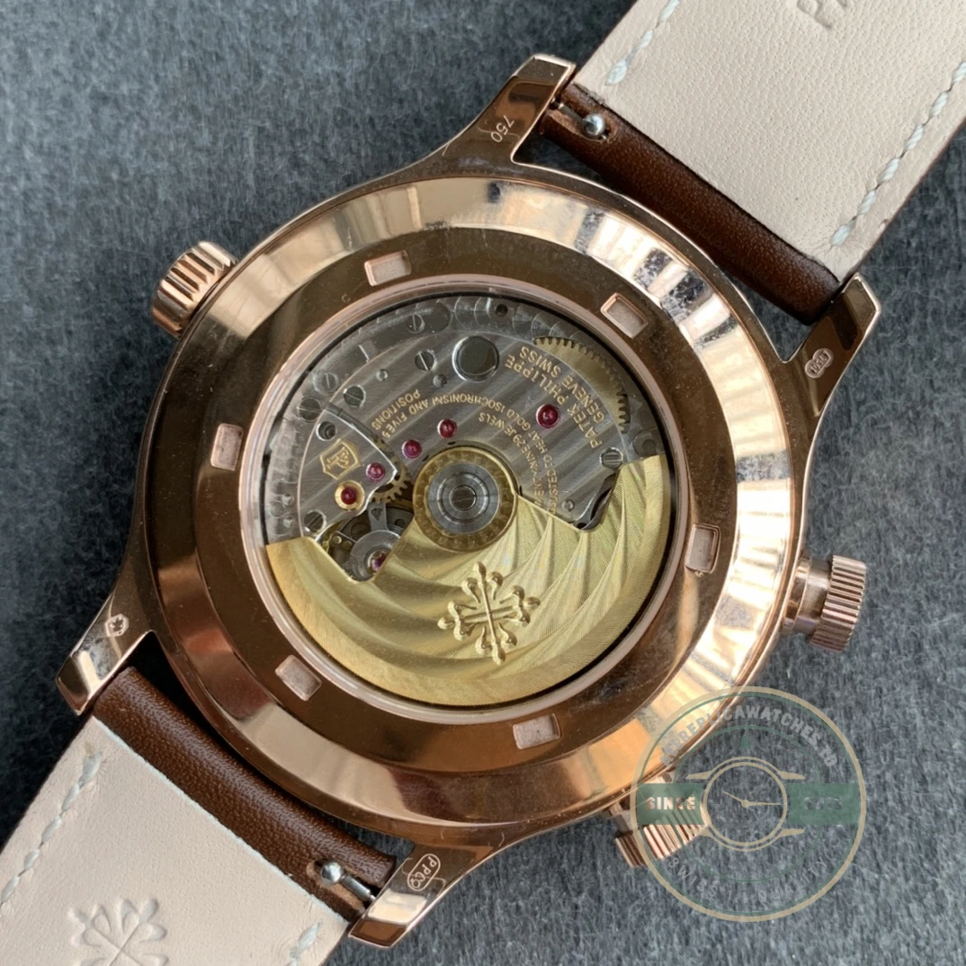 Replica Complications 5524R-001 Patek Philippe CALATRAVA PILOT TRAVEL TIME. 42 mm, Rose Gold