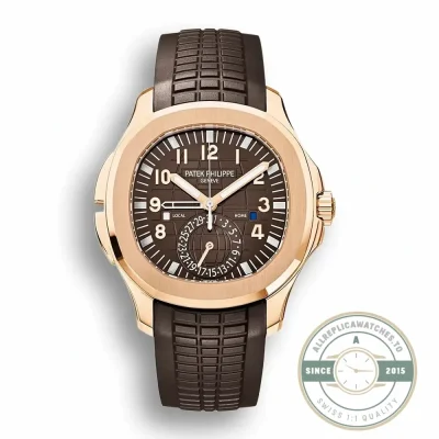 Replica Aquanaut 5164R-001 Patek Philippe Travel Time 40.8 mm, Rose gold - Swiss-Made Clone Watch