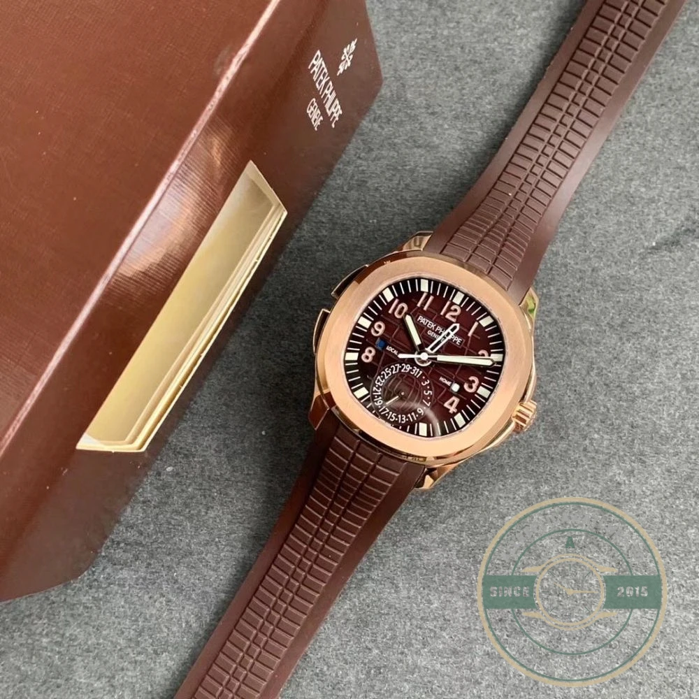 Replica Aquanaut 5164R-001 Patek Philippe Travel Time 40.8 mm, Rose gold - Swiss-Made Clone Watch
