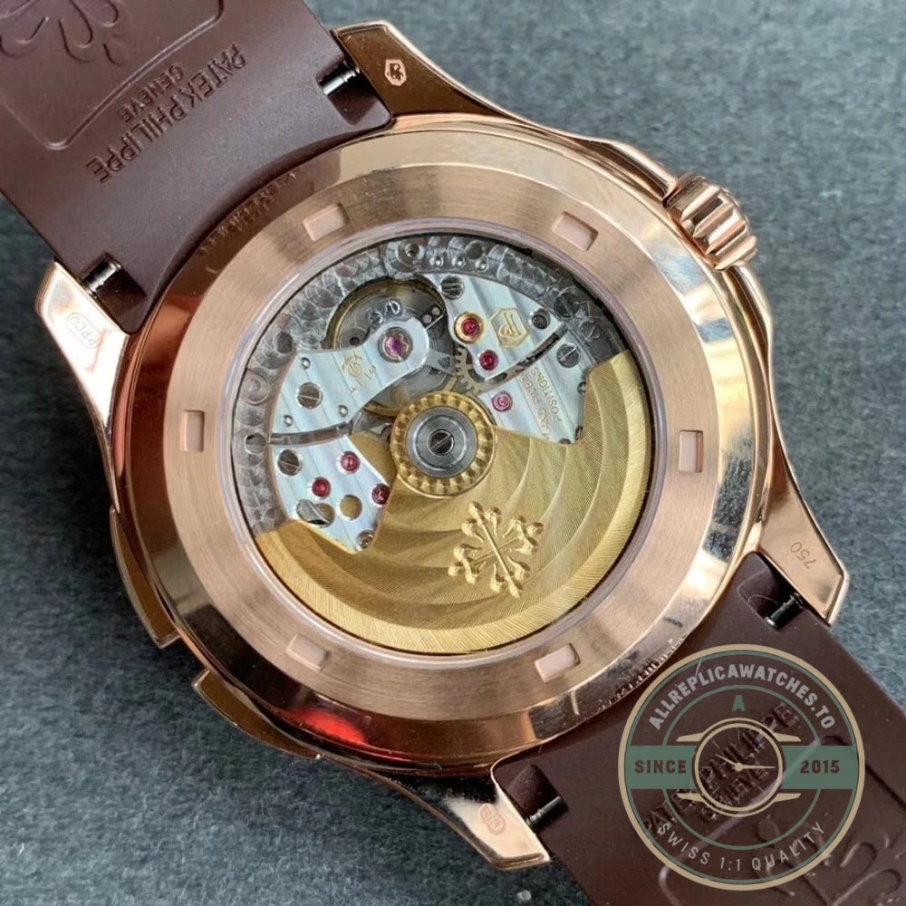 Replica Aquanaut 5164R-001 Patek Philippe Travel Time 40.8 mm, Rose gold - Luxury Replica Watch