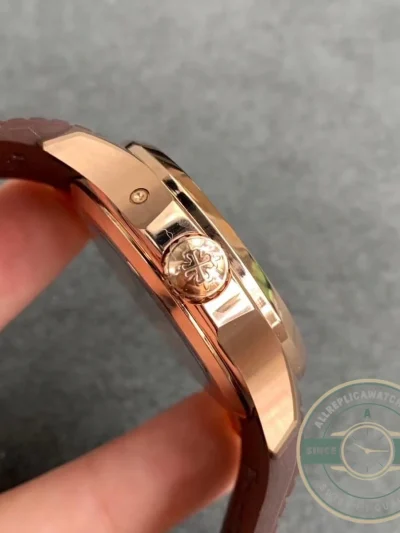 Replica Aquanaut 5164R-001 Patek Philippe Travel Time 40.8 mm, Rose gold - 1:1 Swiss Replica Watch