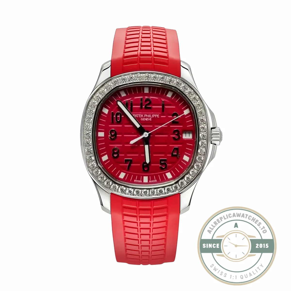 Replica Aquanaut 5267/200A-011 Patek Philippe Luce 38.8 mm, Steel, Red Dial - Luxury Replica Watch