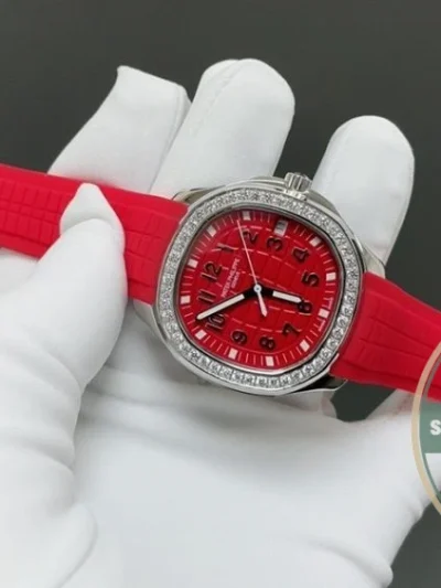 Replica Aquanaut 5267/200A-011 Patek Philippe Luce 38.8 mm, Steel, Red Dial - Budget Luxury Replica Watch