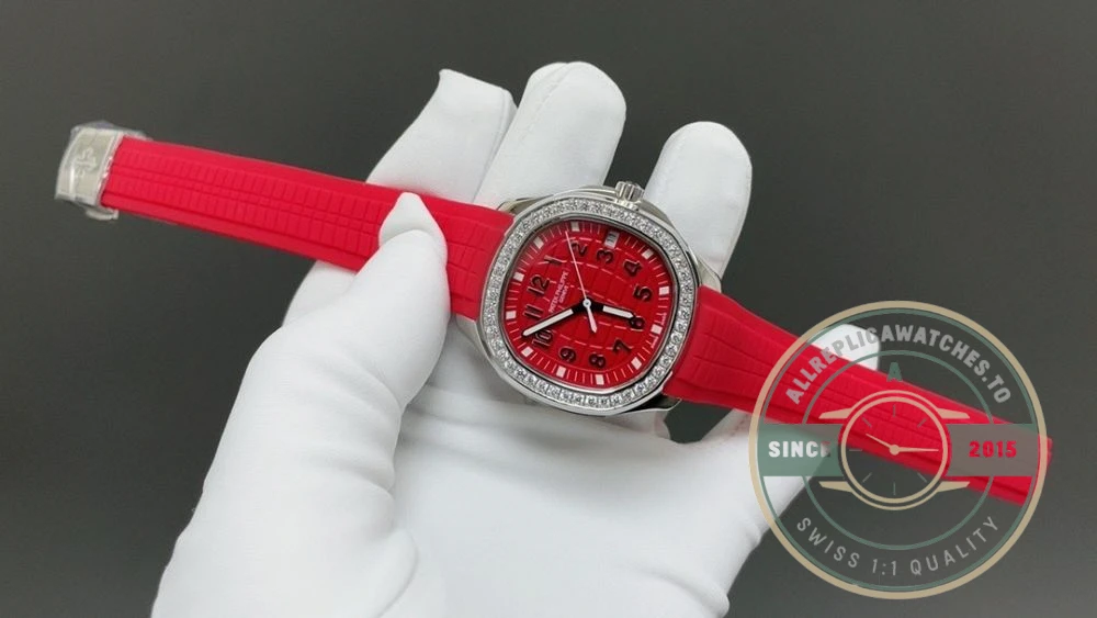 Replica Aquanaut 5267/200A-011 Patek Philippe Luce 38.8 mm, Steel, Red Dial - Budget Luxury Replica Watch