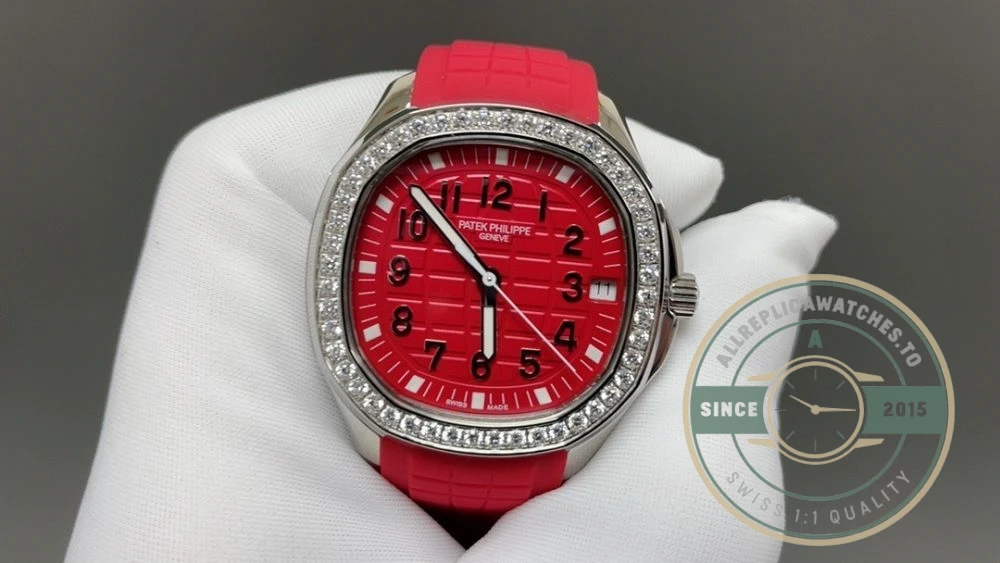 Replica Aquanaut 5267/200A-011 Patek Philippe Luce 38.8 mm, Steel, Red Dial - Swiss Movement Replica Watch