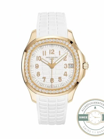 Replica Aquanaut 5268/200R-010 Patek Philippe Luce 38.8 mm, Rose gold, White Dial - 1:1 Swiss Replica Watch