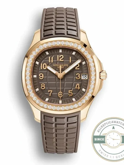 Replica Aquanaut 5268/200R-010 Patek Philippe Luce 38.8 mm, Rose gold, Green Dial - Luxury Replica Watch