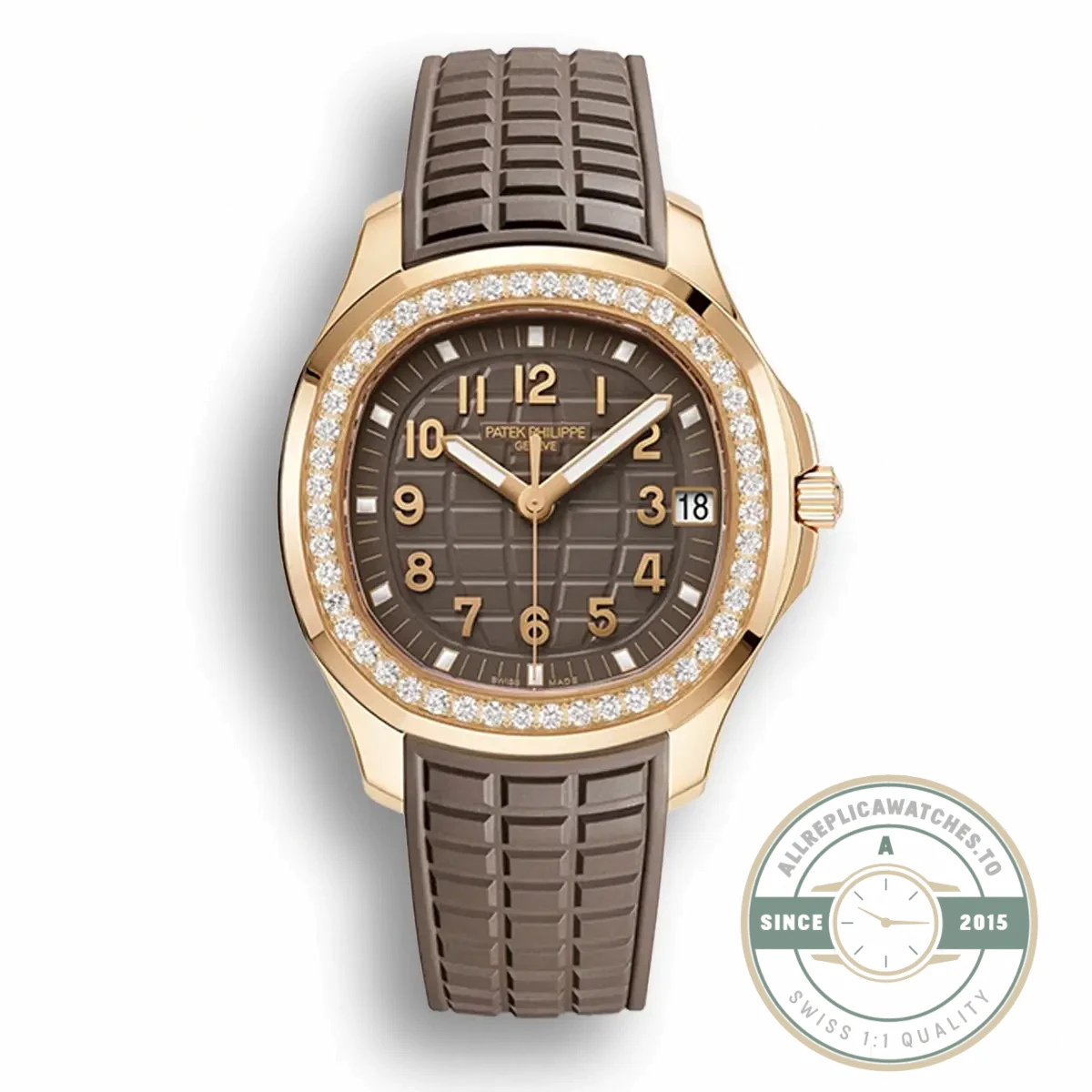 Replica Aquanaut 5268/200R-010 Patek Philippe Luce 38.8 mm, Rose gold, Green Dial - Luxury Replica Watch
