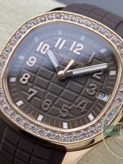 Replica Aquanaut 5268/200R-010 Patek Philippe Luce 38.8 mm, Rose gold, Green Dial - Luxury Replica Watch