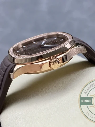 Replica Aquanaut 5268/200R-010 Patek Philippe Luce 38.8 mm, Rose gold, Green Dial - Best Quality Replica Watch