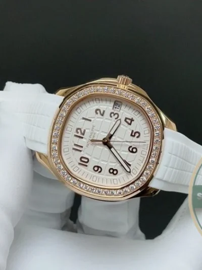 Replica Aquanaut 5268/200R-010 Patek Philippe Luce 38.8 mm, Rose gold, White Dial - Swiss-Made Clone Watch