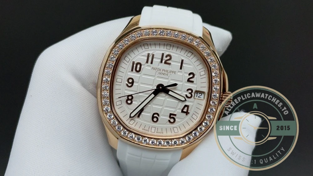 Replica Aquanaut 5268/200R-010 Patek Philippe Luce 38.8 mm, Rose gold, White Dial - Budget Luxury Replica Watch