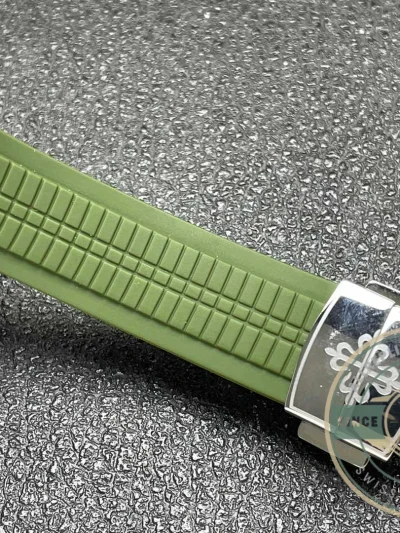 Replica Aquanaut 5968A-001 Patek Philippe Chronograph 42.2 mm, Steel, 5968A-001 Green Strap - Top-Tier Swiss Replica Watch