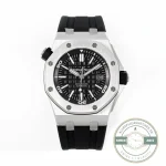Replica Audemars Piguet Royal Oak Offshore Black Dial 42mm 15703ST.OO.D002CA.01 - Best Quality Replica Watch