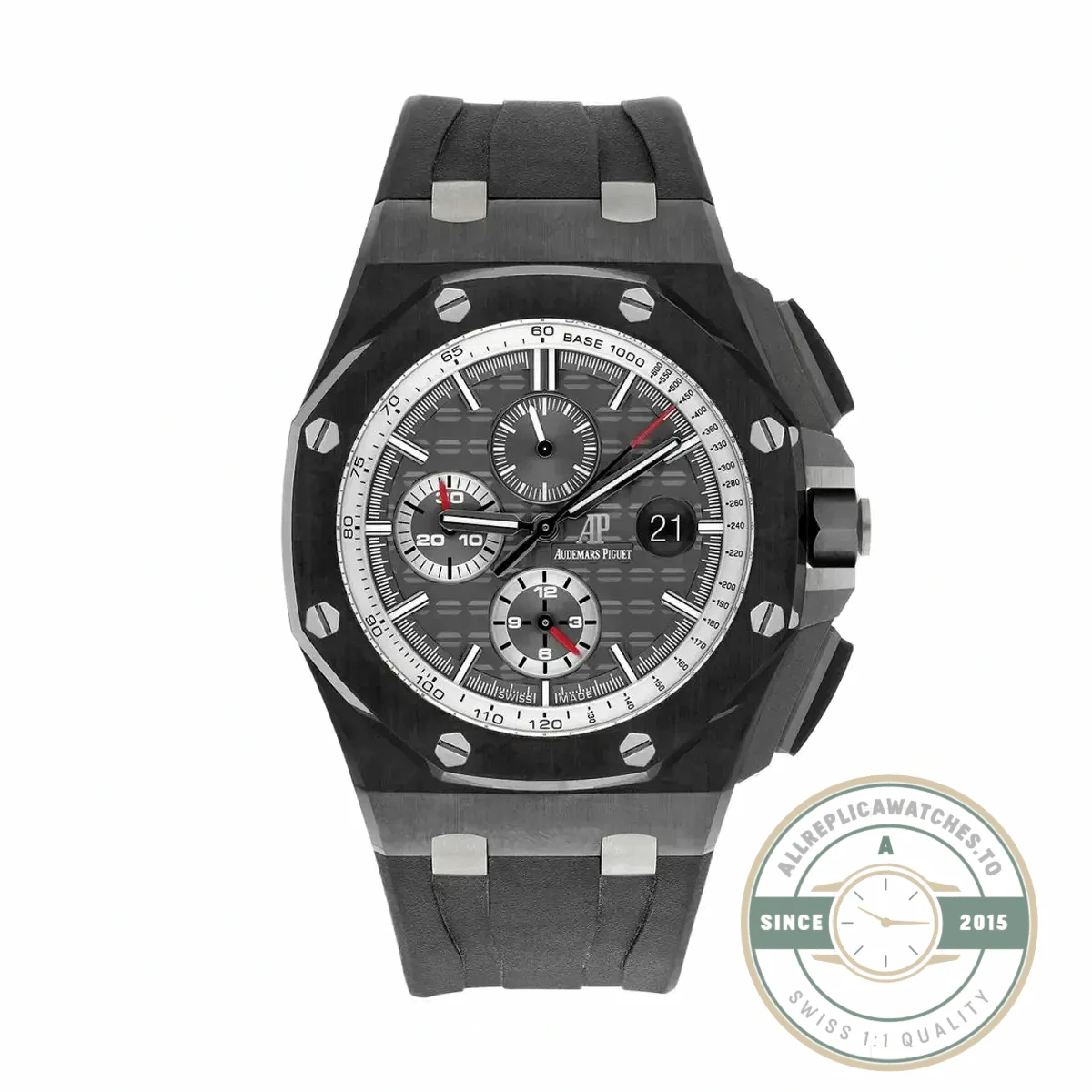 Replica Audemars Piguet Royal Oak Offshore Dark Grey Silver Dial 44mm 26405CE.OO.A002CA.01 - Affordable Super Clone Watch