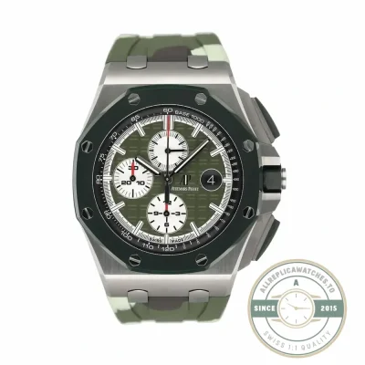 Audemars Piguet Royal Oak Offshore Chronograph 26400SO replica, green dial – front view