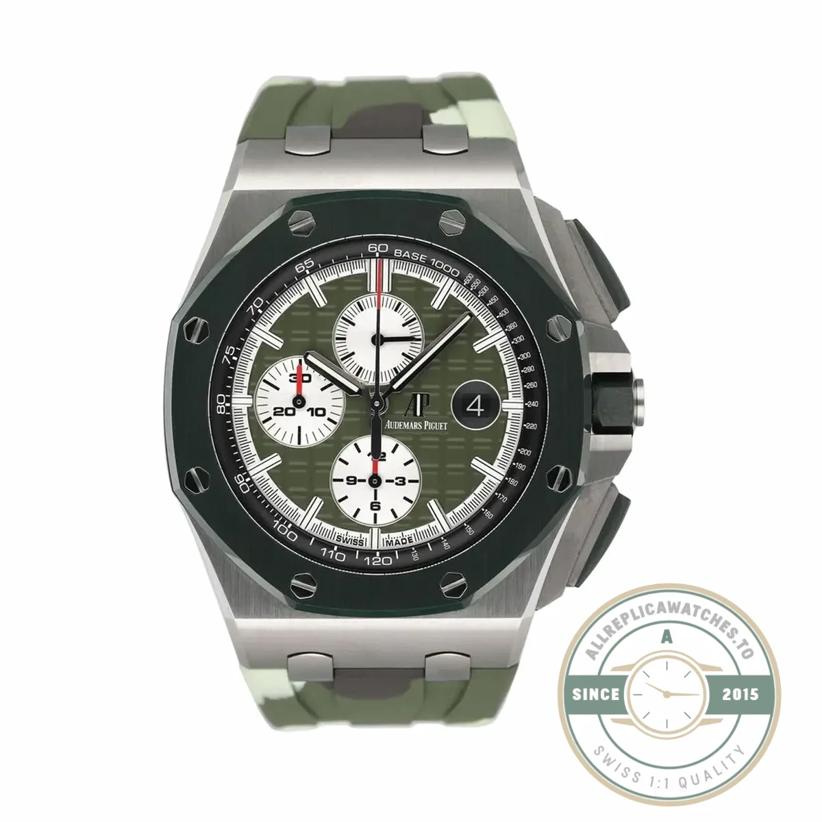 Replica Audemars Piguet Royal Oak Offshore Green Dial 44mm 26400SO - Best Quality Replica Watch