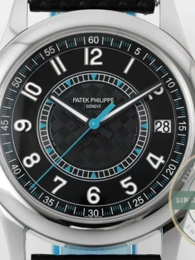 Replica Calatrava 6007G-011 Patek Philippe DATE, SWEEP SECONDS. 40 mm, White gold - Budget Luxury Replica Watch