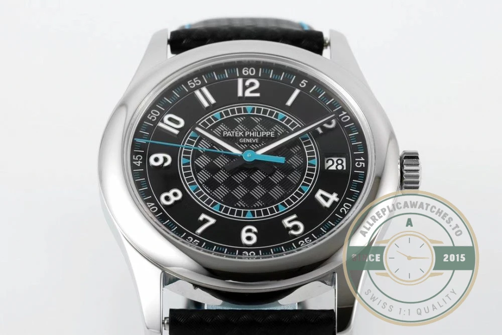 Replica Calatrava 6007G-011 Patek Philippe DATE, SWEEP SECONDS. 40 mm, White gold - Premium Super Clone Watch