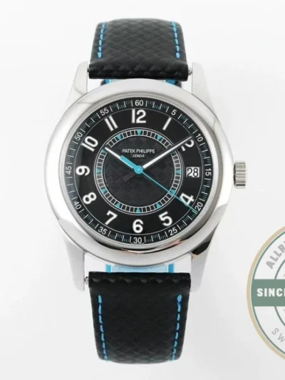 Replica Calatrava 6007G-011 Patek Philippe DATE, SWEEP SECONDS. 40 mm, White gold - Best Quality Replica Watch
