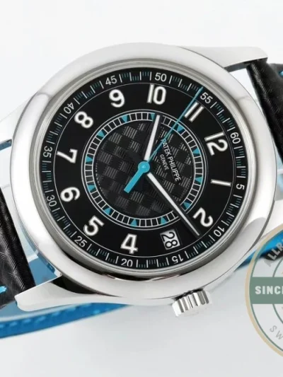 Replica Calatrava 6007G-011 Patek Philippe DATE, SWEEP SECONDS. 40 mm, White gold - Swiss Movement Replica Watch