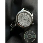 Replica Calatrava 6007G-014 Patek Philippe DATE, SWEEP SECONDS. 40 mm, Black strap, White Dial - Budget Luxury Replica Watch