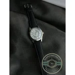 Replica Calatrava 6007G-014 Patek Philippe DATE, SWEEP SECONDS. 40 mm, Black strap, White Dial - Top-Tier Swiss Replica Watch
