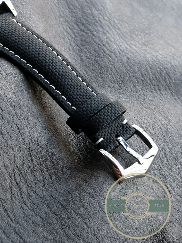 Replica Calatrava 6007G-014 Patek Philippe DATE, SWEEP SECONDS. 40 mm, Black strap, White Dial - Best Quality Replica Watch