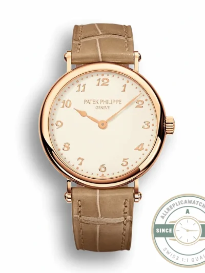 Replica Calatrava 7200R-001 Patek Philippe Ultra-thin mechanical self-winding movement. 34.6 mm, Rose gold - Budget Luxury Replica Watch