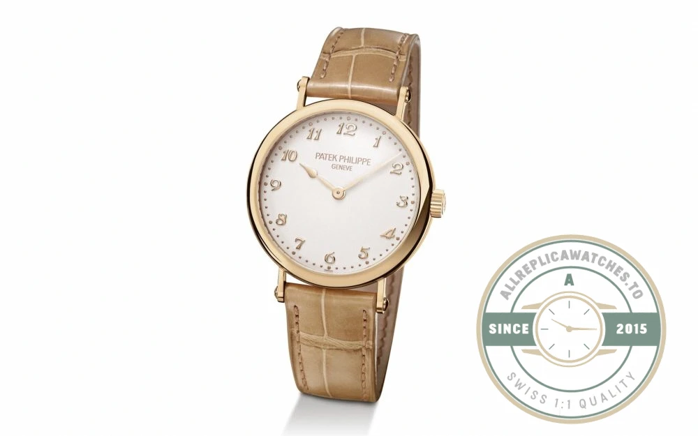 Replica Calatrava 7200R-001 Patek Philippe Ultra-thin mechanical self-winding movement. 34.6 mm, Rose gold - Top-Tier Swiss Replica Watch