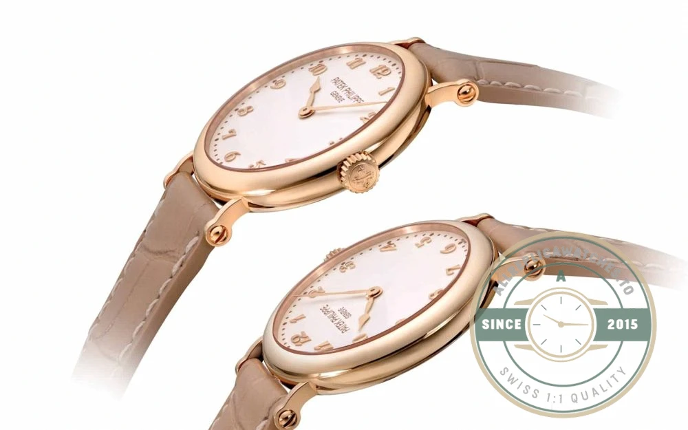 Replica Calatrava 7200R-001 Patek Philippe Ultra-thin mechanical self-winding movement. 34.6 mm, Rose gold - Best Quality Replica Watch