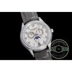 Replica Complications 4948G-010 Patek Philippe ANNUAL CALENDAR, MOON PHASES. 38 mm, White gold - Luxury Replica Watch