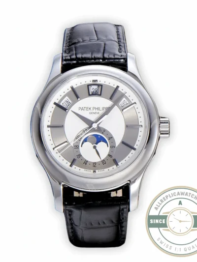 Replica Complications 5205G-001 ANNUAL CALENDAR, MOON PHASES. 40 mm, Steel, Grey Dial - Budget Luxury Replica Watch