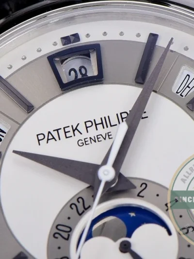 Replica Complications 5205G-001 ANNUAL CALENDAR, MOON PHASES. 40 mm, Steel, Grey Dial - High-Grade Replica Watch
