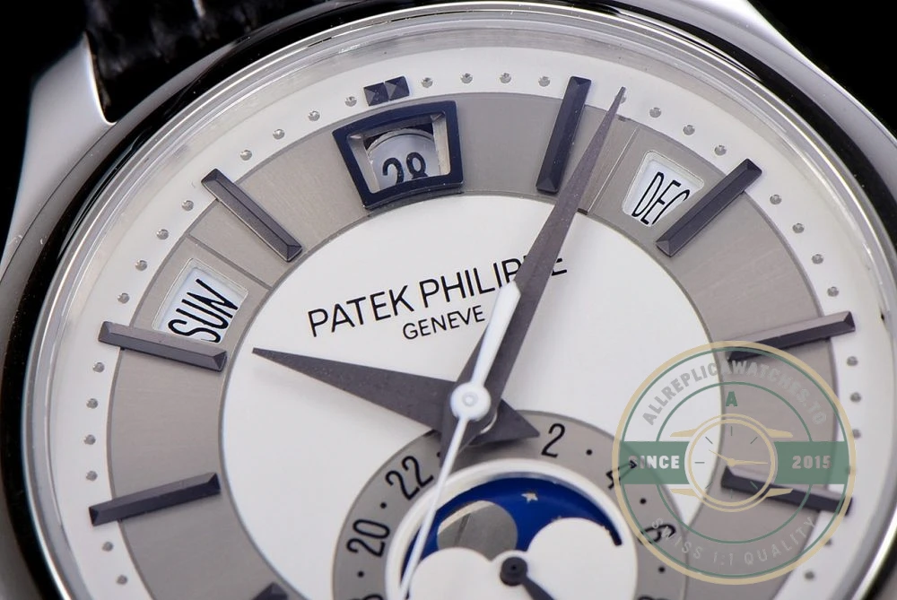 Replica Complications 5205G-001 ANNUAL CALENDAR, MOON PHASES. 40 mm, Steel, Grey Dial - High-Grade Replica Watch