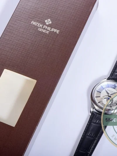 Replica Complications 5205G-001 ANNUAL CALENDAR, MOON PHASES. 40 mm, Steel, Grey Dial - Swiss Movement Replica Watch