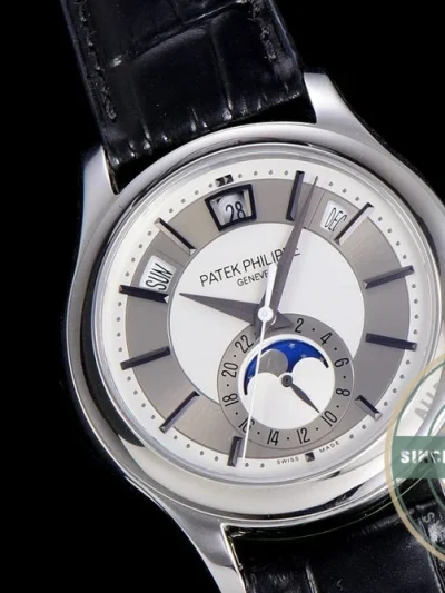Replica Complications 5205G-001 ANNUAL CALENDAR, MOON PHASES. 40 mm, Steel, Grey Dial - Factory Super Clone Watch