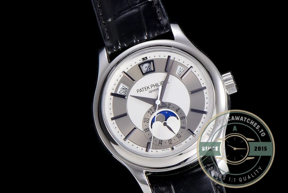 Replica Complications 5205G-001 ANNUAL CALENDAR, MOON PHASES. 40 mm, Steel, Grey Dial - Factory Super Clone Watch