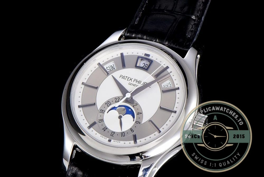 Replica Complications 5205G-001 ANNUAL CALENDAR, MOON PHASES. 40 mm, Steel, Grey Dial - Affordable Super Clone Watch