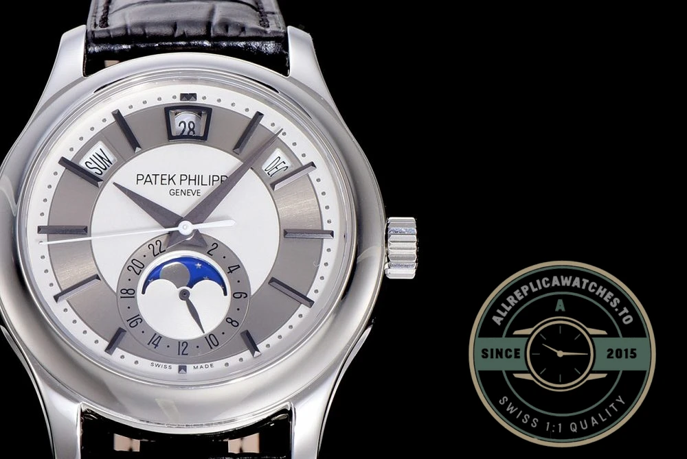 Replica Complications 5205G-001 ANNUAL CALENDAR, MOON PHASES. 40 mm, Steel, Grey Dial - Affordable Super Clone Watch