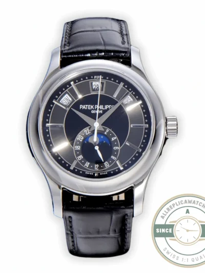Replica Complications 5205G-013 ANNUAL CALENDAR, MOON PHASES. 40 mm, Steel, Dark Blue Dial - Affordable Luxury Replica Timepiece