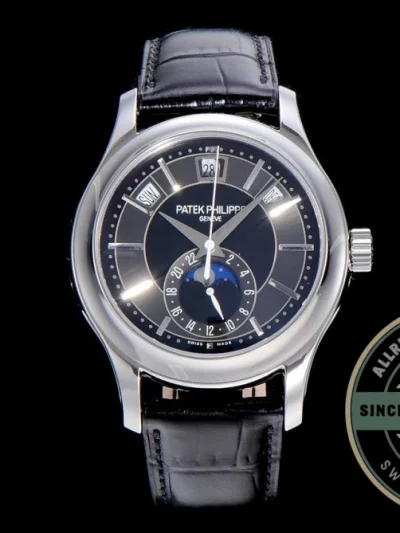 Replica Complications 5205G-013 ANNUAL CALENDAR, MOON PHASES. 40 mm, Steel, Dark Blue Dial - High-Grade Replica Watch