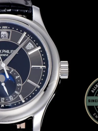 Replica Complications 5205G-013 ANNUAL CALENDAR, MOON PHASES. 40 mm, Steel, Dark Blue Dial - Affordable Super Clone Watch