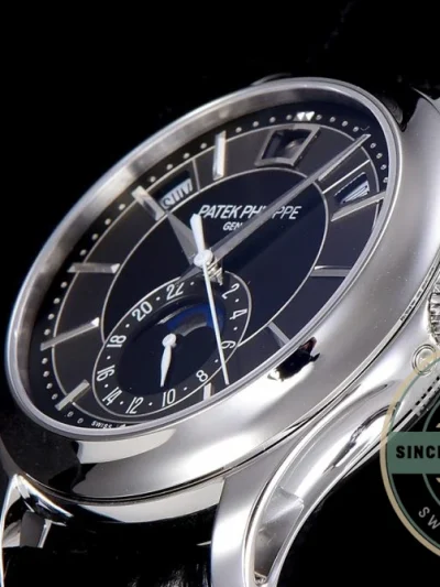 Replica Complications 5205G-013 ANNUAL CALENDAR, MOON PHASES. 40 mm, Steel, Dark Blue Dial - Top-Tier Swiss Replica Watch
