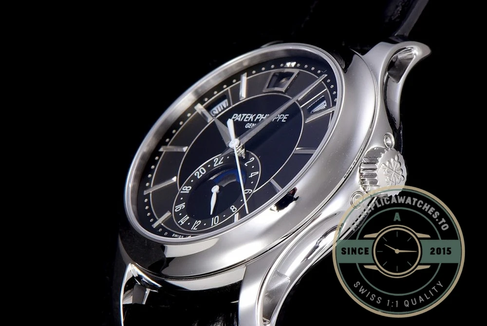 Replica Complications 5205G-013 ANNUAL CALENDAR, MOON PHASES. 40 mm, Steel, Dark Blue Dial - Top-Tier Swiss Replica Watch