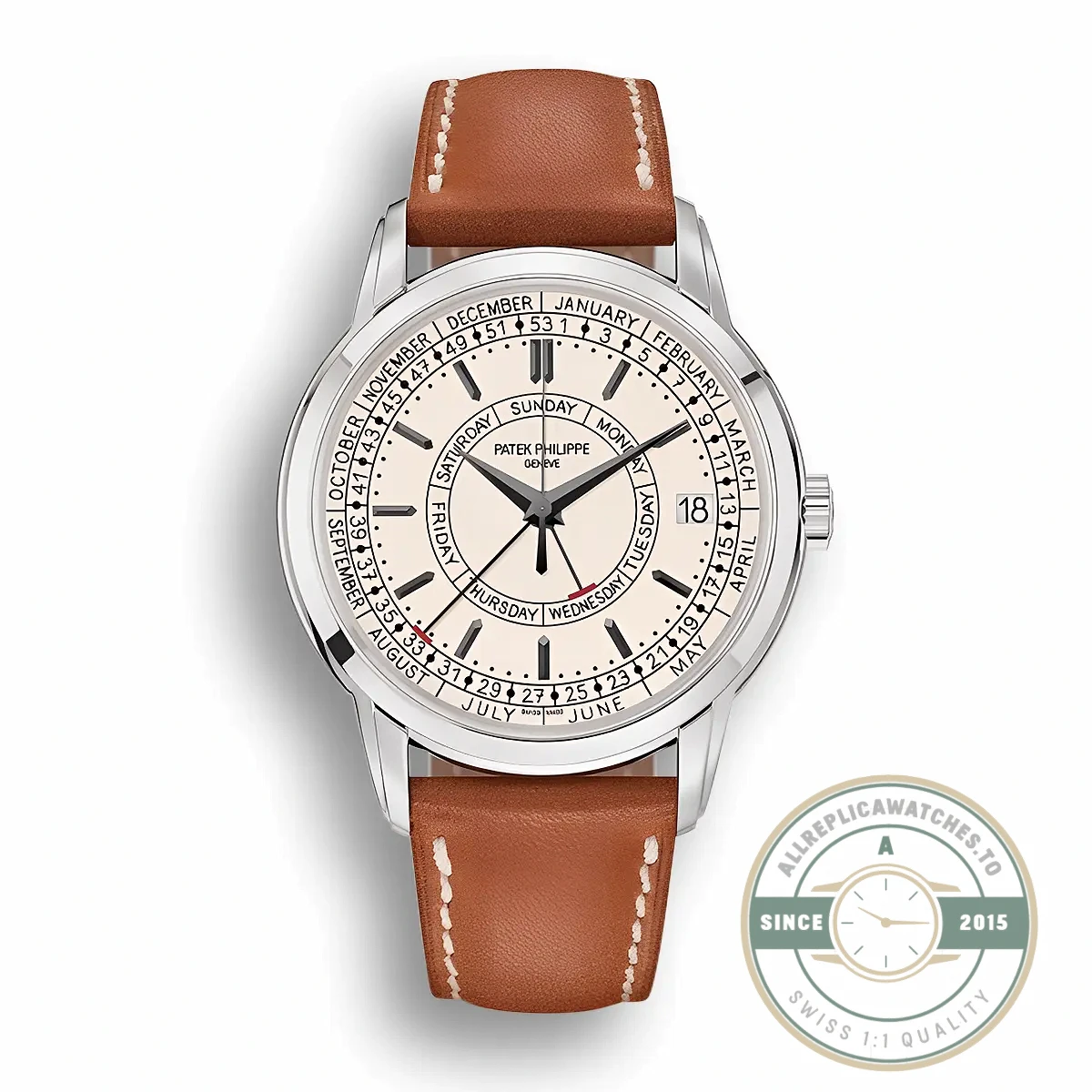Replica Complications 5212A-001 Patek Philippe CALATRAVA WEEKLY CALENDAR. 40 mm, Steel - Premium Super Clone Watch