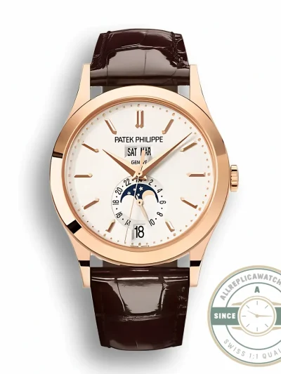 Replica Complications 5396R-011 Patek Philippe ANNUAL CALENDAR, MOON PHASES. 38.5 mm, Rose Gold - High-Grade Replica Watch